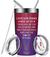 fufendio best friend birthday gifts for women - friendship gifts - funny gifts idea for best friends, friend female, bestie, bff - vacuum insulated tumbler cup with lids and straws логотип