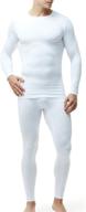 🥶 tsla men's thermal underwear set: microfiber soft fleece-lined long johns, winter warm base layer top & bottom логотип