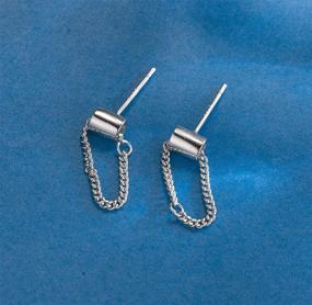 img 2 attached to Серьги SLUYNZ Sterling Earrings Minimalist Silver Girls' Jewelry