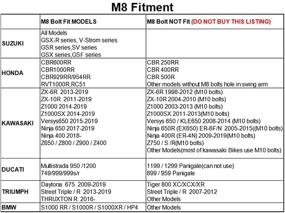 img 2 attached to 🛠️ Xitomer M8 X1.25 Стикеры для крепления рычага подвески - идеальная посадка для GSX-R, SV, CBR, Ninja, Z650, ZX-6R, S1000RR и других моделей!