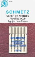 🧵 schmetz leather machine needles, size 16/100 5/pkg - precision tools for leatherwork logo