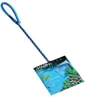 🔵 blue marina fine nylon net with handle - aquatic maintenance tool logo