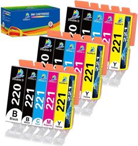 img 4 attached to Affordable Double D Compatible Canon 220 221 Ink Cartridges - 15 Pack