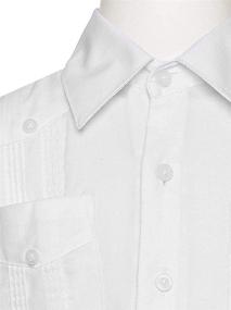 img 3 attached to Gentlemens Collection Guayabera Shirt: Impeccable Boys' Clothing!