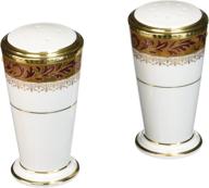 noritake xavier gold pepper shakers logo