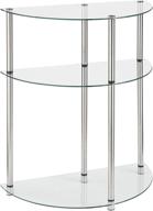 🏢 streamline your entryway with the convenience concepts designs2go classic glass 3 tier entryway table логотип