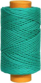 img 4 attached to 🧵 Premium Crafteza Emerald Green Macrame Cord - Authentic Made in India - 4mm x 210m (689ft) - Soft Single Strand Rope - 100% Natural Virgin Cotton - Ideal for Handmade Crafts, DIY Macrame, Wall Hangings, and Plant Hangers