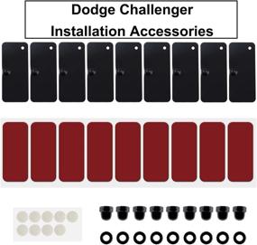 img 2 attached to 🚘 Enhance Your Ride with Yoursme Rear Window Louvers - Complete Hardware Kits and Easy Installation Accessories: Double Sided Mounting Tape by 3M for Ford Mustang, Dodge Challenger, and Camaro