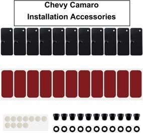 img 1 attached to 🚘 Enhance Your Ride with Yoursme Rear Window Louvers - Complete Hardware Kits and Easy Installation Accessories: Double Sided Mounting Tape by 3M for Ford Mustang, Dodge Challenger, and Camaro