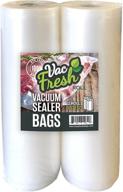 🥫 vac fresh food vacuum sealer rolls (11" x 50', 2 rolls), 3.5mil embossed food storage bags, vacuum seal bags for meal prep, sous vide bags for cooking (100 feet) - efficient food preservation solution логотип