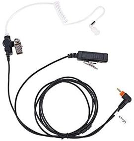 img 3 attached to 🎧 SL300 Earpiece: Motorola SL3500e SL7550 Compatible 2-Wire Radio Headset with Mic, PTT Walkie Talkie, FBI SPY Security Acoustic Tube Surveillance Earpieces - LeiMaxTe