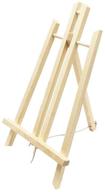 🖼️ premium 14" a-frame wooden art easel: ideal stand for painting canvas – medium size, 1 easel logo