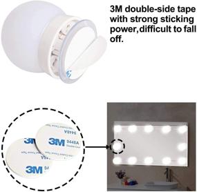 img 2 attached to 💡 Hollywood Style LED Vanity Mirror Lights Kit - 10 Dimmable Light Bulbs for Makeup Dressing Table - Plug-in Lighting Fixture Strip - White (Mirror Not Included)