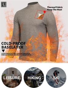 img 2 attached to Thermal Shirts Sleeve Layer Heather Sports & Fitness
