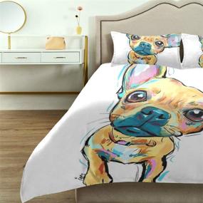 img 1 attached to Chihuahua Pattern Comforter Comfortable Bedding