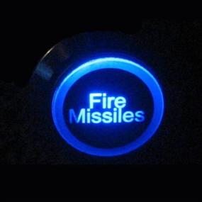 img 3 attached to 🚀 ESUPPORT 12V Momentary Car Vehicle Blue LED Light Headlight Push Button Metal Switch 19mm Fire Missiles - Illuminate Your Ride with Style and Control