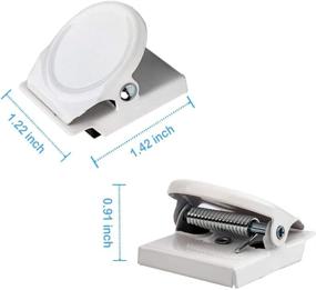 img 2 attached to 12-Piece Magnetic Metal Clips for Whiteboards, Refrigerators, and Walls - Perfect for Memos, Notes, Calendars, and Personal Use - White Color