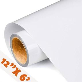 img 4 attached to 👕 PWJ Supplies Vinyl - 12x6 FT HTV Heat Transfer Vinyl for Shirts, Iron-On Heat Transfer, HTV Vinyl Roll for Shirt Maker Machine and Heat Transfer Paper (White)