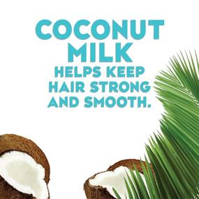 img 1 attached to OGX Coconut Milk Moisturizing Shampoo for Strong 🥥 & Healthy Hair, 25.4 fl oz - Paraben-Free, Sulfate-Free