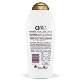 img 3 attached to Шампунь OGX с маслом кокоса для укрепления и здоровья волос, 25,4 жид. унции - без парабенов, без сульфатов.