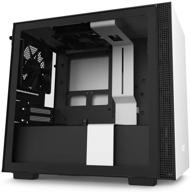 💻 nzxt h210 – корпус для игрового пк формата mini-itx с разъемом usb type-c и закаленным стеклом – белый/черный. логотип