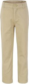 img 4 attached to 👖 Enhance Your Big Boy's Style with Bienzoe Slim Fit Adjust Waist School Uniform Pants