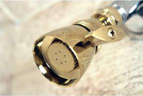 img 2 attached to Enhance Your Shower Experience with the 🚿 Kingston Brass K131A2 1-3/4-Inch Shower Head in Polished Brass