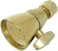 enhance your shower experience with the 🚿 kingston brass k131a2 1-3/4-inch shower head in polished brass logo