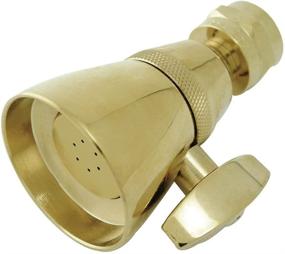 img 3 attached to Enhance Your Shower Experience with the 🚿 Kingston Brass K131A2 1-3/4-Inch Shower Head in Polished Brass