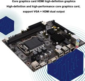 img 3 attached to 🖥️ Optimized Desktop Motherboard for Intel H81, Intel LGA 1150 CPU, 2DDR3 1600/1333/1066Mhz Memory, 1PCI-E×16, HDMI SATA 2.0, USB 2.0 Support, Dual Output: VGA+HDMI