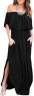 stylish women's shoulder ruffle party dresses - elevate your evening look with stunning women's clothing and dresses logo