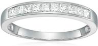 💎 vir jewels princess cut diamond wedding band 1/2 cttw, channel set in 14k white gold logo