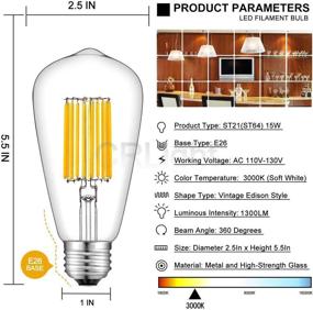 img 2 attached to 💡 Enhanced Brightness Dimmable LED Bulb: CRLight Lengthened Equivalent