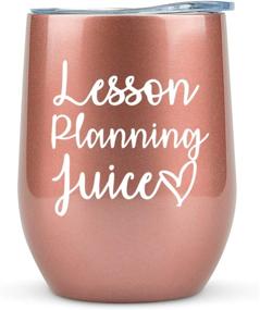 img 4 attached to Teacher Gifts for Women - Lesson Planning Juice Tumbler/Mug with Lid for Wine, Coffee - Unique Gifts for Teachers Appreciation Week, Virtual Teaching, Cute, Mom, Christmas