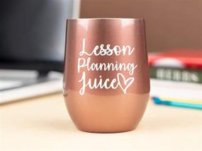 img 2 attached to Teacher Gifts for Women - Lesson Planning Juice Tumbler/Mug with Lid for Wine, Coffee - Unique Gifts for Teachers Appreciation Week, Virtual Teaching, Cute, Mom, Christmas