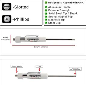 img 2 attached to Карманная отвертка с магнитным шлицем Phillips Flat