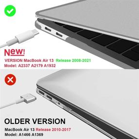 img 3 attached to 💻 Protective MacBook Air 13 Case 2021-2018 Release | B BELK Hard Shell, Keyboard Cover & Screen Protector