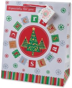 img 1 attached to 🎁 Bulk Christmas Small Gift Bags Assortment with Handles and Tags - Pack of 12 for Wrapping Holiday Gifts - Gift Boutique