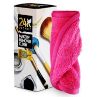 🌸 розовые многоразовые салфетки для удаления макияжа без химикатов: микроволоконные подушечки для очищения лица для всех типов кожи логотип