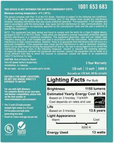 img 2 attached to 💡 EcoSmart Daylight Dimmable LED Bulb - 75 Watts, 1155 Lumens