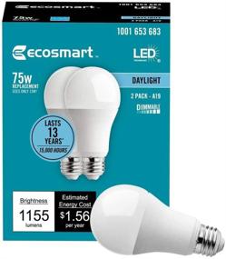 img 3 attached to 💡 EcoSmart Daylight Dimmable LED Bulb - 75 Watts, 1155 Lumens