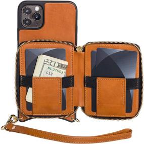 img 3 attached to Натуральный кожаный чехол для телефона IPhone 11 Crossbody от Wilken