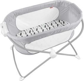 img 4 attached to Кошелек Fisher-Price Soothing View – Покрышка для качания листьев: портативная детская кроватка для спокойства и комфорта [Эксклюзив Amazon]