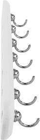 img 2 attached to Spectrum Diversified White Entryway Key Rack with 7 Hooks for Organizing Leashes, Lanyards, and More