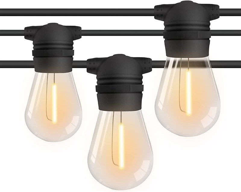 led outdoor string lights shatterproof 로고