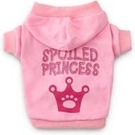 droolingdog dog princess shirts: luxurious pet attire for small dogs with a hoodie логотип