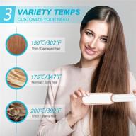 straightener ceramic anti scald settings professional hair care logo