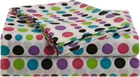 img 1 attached to Jumbo Dots Full Sheet 🔵 Set by Divatex Home Fashions – Multi/White