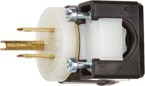 img 2 attached to 🔌 Leviton 5266-CA Industrial Grade Angle Plug: 15A, 125V, Straight Blade, Grounding in Black-White