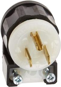 img 4 attached to 🔌 Leviton 5266-CA Industrial Grade Angle Plug: 15A, 125V, Straight Blade, Grounding in Black-White